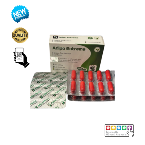 Adipo Extreme Green Tea+Caffeine 30 Kapsül